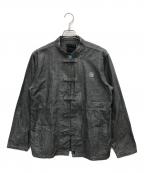 NEIGHBORHOODネイバーフッド）の古着「90s シャンブレーカンフージャケット」｜グレー