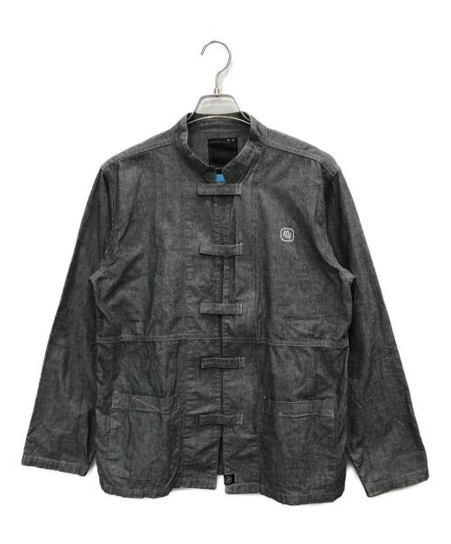NEIGHBORHOOD（ネイバーフッド）NEIGHBORHOOD (ネイバーフッド) 90s シャンブレーカンフージャケット グレー サイズ:Mの古着・服飾アイテム