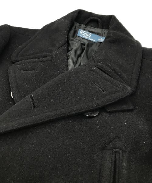POLO RALPH LAUREN（ポロ・ラルフローレン）POLO RALPH LAUREN (ポロ・ラルフローレン) Pコート ブラック サイズ:Lの古着・服飾アイテム