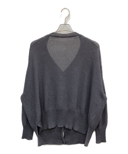 FRAMeWORK（フレームワーク）FRAMeWORK (フレームワーク) カノコ2WAY Back開きカーディガン グレー サイズ:FREEの古着・服飾アイテム