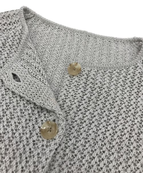 Plage（プラージュ）Plage (プラージュ) Tape Yarn Cropped カーディガン ライトグレー サイズ:FREEの古着・服飾アイテム