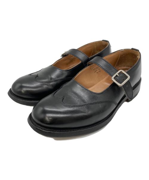 Tricker's（トリッカーズ）Tricker's (トリッカーズ) メリージェーンストラップシューズ ブラック サイズ:SIZE UK4の古着・服飾アイテム