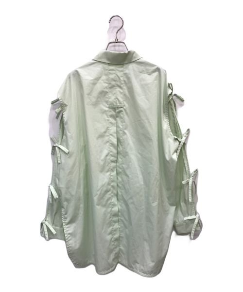 Ameri（アメリ）AMERI (アメリ) 2WAY RIBBON SLEEVE SHIRT ミント サイズ:表記なしの古着・服飾アイテム
