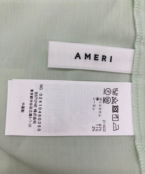 Ameri（アメリ）AMERI (アメリ) 2WAY RIBBON SLEEVE SHIRT ミント サイズ:表記なしの古着・服飾アイテム
