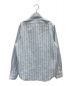 GUCCI (グッチ) Striped Collared Long-sleeve Shirt スカイブルー サイズ:15 1/2：16000円