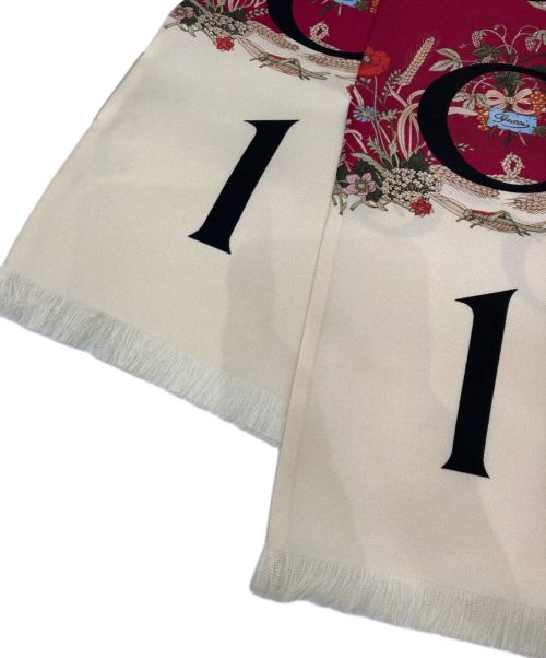 GUCCI（グッチ）GUCCI (グッチ) シルクスカーフ レッド サイズ:表記なしの古着・服飾アイテム