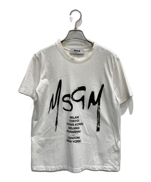 MSGM（エムエスジーエム）MSGM (エムエスジーエム) Tシャツ ホワイト サイズ:XSの古着・服飾アイテム