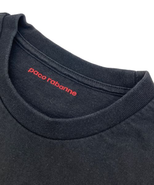PACO RABANNE（パコラバンヌ）PACO RABANNE (パコラバンヌ) プリントTシャツ ブラック サイズ:Mの古着・服飾アイテム