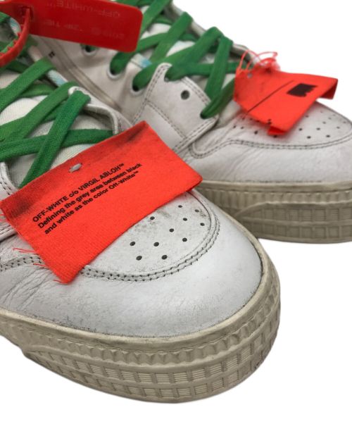 OFFWHITE（オフホワイト）OFFWHITE (オフホワイト) タグデザインハイカットスニーカー ホワイト サイズ:43の古着・服飾アイテム