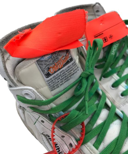 OFFWHITE（オフホワイト）OFFWHITE (オフホワイト) タグデザインハイカットスニーカー ホワイト サイズ:43の古着・服飾アイテム