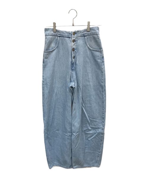 MM6 Maison Margiela（エムエムシックスメゾンマルジェラ）MM6 Maison Margiela (エムエムシックス メゾンマルジェラ) バギーデニムパンツ インディゴ サイズ:40の古着・服飾アイテム