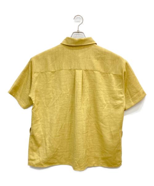 MIDIUMISOLID（ミディウミソリッド）MIDIUMISOLID (ミディウミソリッド) リネンライクリラックスシャツ イエロー サイズ:表記なしの古着・服飾アイテム