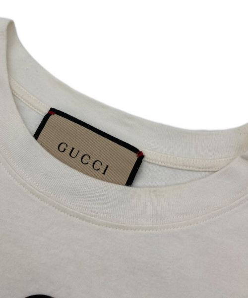 GUCCI（グッチ）GUCCI (グッチ) コットンジャージー FIRENZE 1921 Tシャツ ホワイト サイズ:Mの古着・服飾アイテム