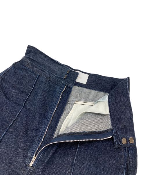 LIVINGTONE（リヴィントーン）LIVINGTONE (リヴィントーン) Turn up flare cropped インディゴ サイズ:36Sの古着・服飾アイテム