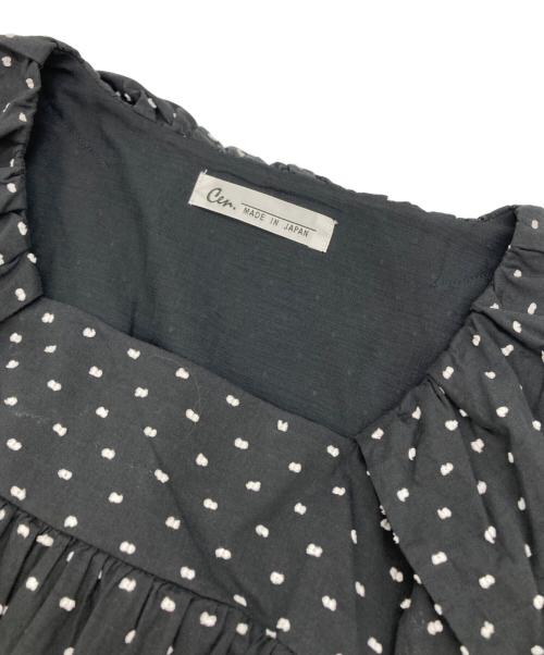 Cen.（セン）Cen. (セン) コードットブラウス ブラック サイズ:Fの古着・服飾アイテム