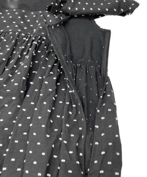 Cen.（セン）Cen. (セン) コードットブラウス ブラック サイズ:Fの古着・服飾アイテム