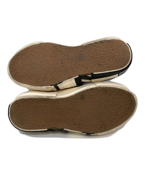 YOHJI YAMAMOTO（ヨウジヤマモト）YOHJI YAMAMOTO (ヨウジヤマモト) XVESSEL (ヴァネス・ウー)  レイヤードロウトップスニーカー ブラック サイズ:24cmの古着・服飾アイテム