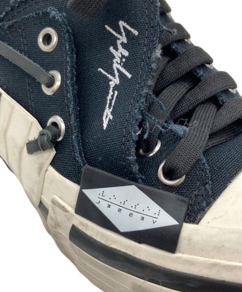 YOHJI YAMAMOTO（ヨウジヤマモト）YOHJI YAMAMOTO (ヨウジヤマモト) XVESSEL (ヴァネス・ウー)  レイヤードロウトップスニーカー ブラック サイズ:24cmの古着・服飾アイテム