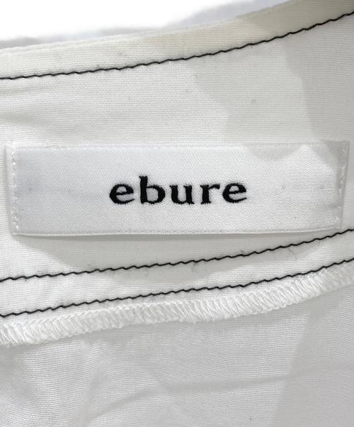 ebure（エブール）ebure (エブール) カラーステッチブラウス ホワイト サイズ:38の古着・服飾アイテム