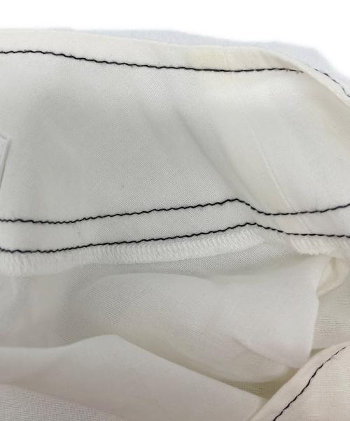 ebure（エブール）ebure (エブール) カラーステッチブラウス ホワイト サイズ:38の古着・服飾アイテム