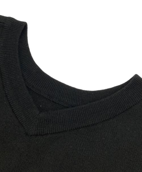 UN3D.（アンスリード）UN3D. (アンスリード) ニットワンピース ブラック サイズ:36の古着・服飾アイテム