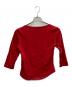 中古・古着 Vivienne Westwood RED LABEL (ヴィヴィアンウエストウッドレッドレーベル) オーブ刺繍カットソー レッド サイズ:S：4000円