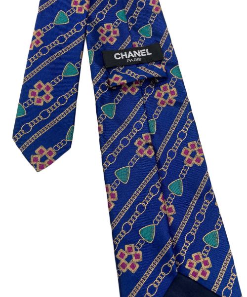 CHANEL（シャネル）CHANEL (シャネル) ネクタイ ブルー サイズ:FREEの古着・服飾アイテム