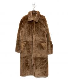 sprung paris（スプラングパリス）の古着「ムートンボアコート」｜ブラウン