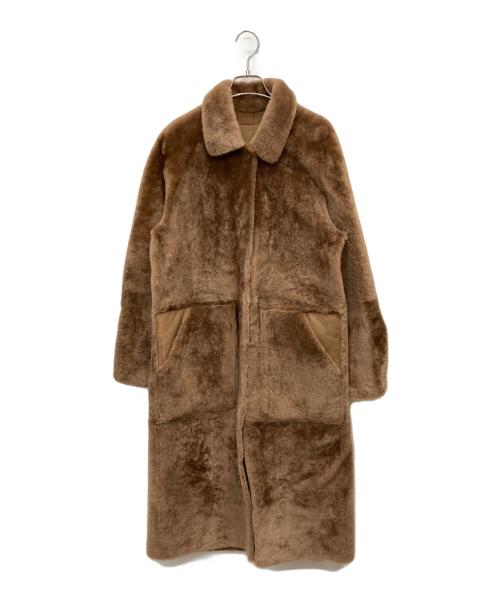 sprung paris（スプラングパリス）sprung paris (スプラングパリス) ムートンボアコート ブラウン サイズ:Sの古着・服飾アイテム