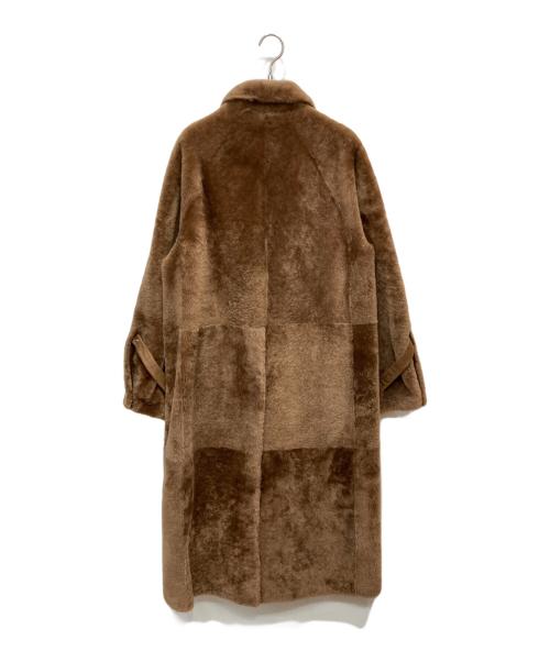 sprung paris（スプラングパリス）sprung paris (スプラングパリス) ムートンボアコート ブラウン サイズ:Sの古着・服飾アイテム