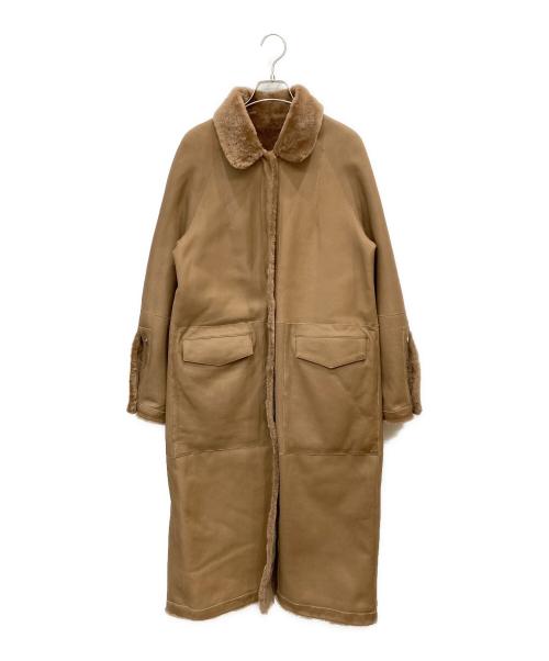 sprung paris（スプラングパリス）sprung paris (スプラングパリス) ムートンボアコート ブラウン サイズ:Sの古着・服飾アイテム