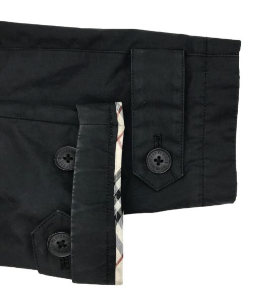 BURBERRY BLACK LABEL（バーバリーブラックレーベル）BURBERRY BLACK LABEL (バーバリーブラックレーベル) ステンカラーコート ブラック サイズ:Mの古着・服飾アイテム