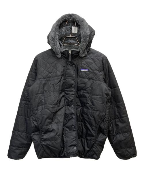 Patagonia（パタゴニア）Patagonia (パタゴニア) ガールズリバーシブルドリームソングフーディー ブラック サイズ:XLの古着・服飾アイテム