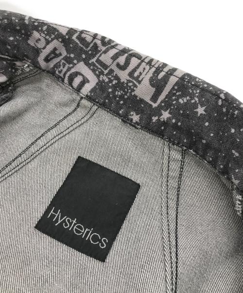 hysterics（ヒステリックス）hysterics (ヒステリックス) 総柄コットンライダースジャケット ブラック サイズ:FREE 未使用品の古着・服飾アイテム