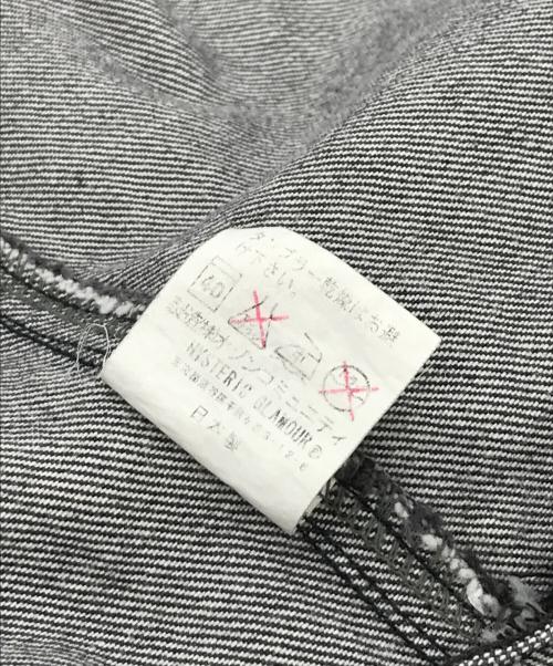 hysterics（ヒステリックス）hysterics (ヒステリックス) 総柄コットンライダースジャケット ブラック サイズ:FREE 未使用品の古着・服飾アイテム