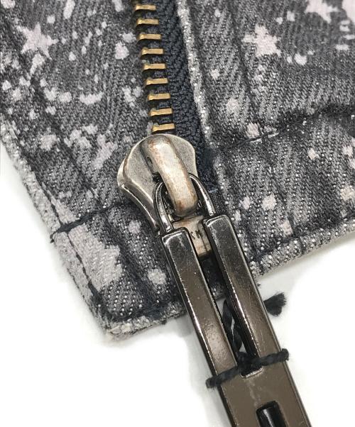 hysterics（ヒステリックス）hysterics (ヒステリックス) 総柄コットンライダースジャケット ブラック サイズ:FREE 未使用品の古着・服飾アイテム