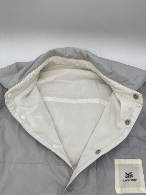 KAPOK KNOT（カポック ノット）KAPOK KNOT (カポック ノット) リバーシブルエアースムースシャツ ホワイト サイズ:Sの古着・服飾アイテム
