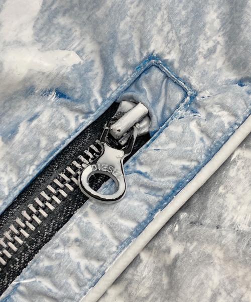 DIESEL（ディーゼル）DIESEL (ディーゼル) J-CREED JACKET ホワイト×ブルー サイズ:48の古着・服飾アイテム