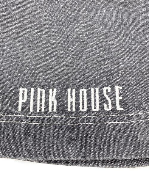 PINK HOUSE（ピンクハウス）PINK HOUSE (ピンクハウス) デニムジャンパースカート ブラック サイズ:表記なし（FREE相当）の古着・服飾アイテム