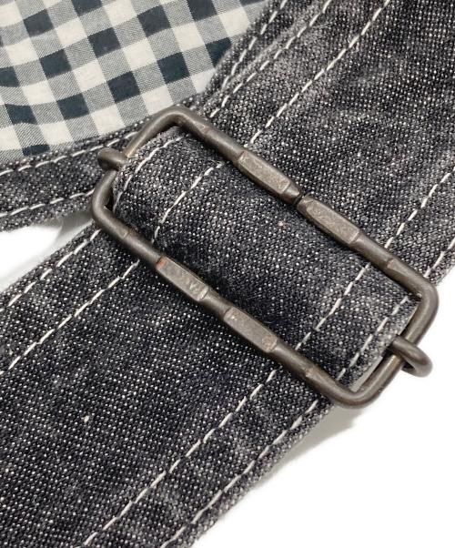 PINK HOUSE（ピンクハウス）PINK HOUSE (ピンクハウス) デニムジャンパースカート ブラック サイズ:表記なし（FREE相当）の古着・服飾アイテム