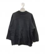 PLEATS PLEASEプリーツプリーズ）の古着「プリーツデザインニット」｜ブラック