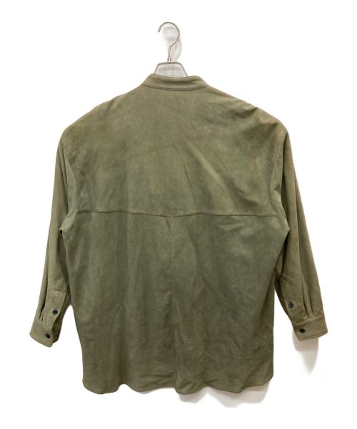 CCU（シーシーユー）CCU (シーシーユー) スタンドカラースエードジャケット カーキ サイズ:2の古着・服飾アイテム