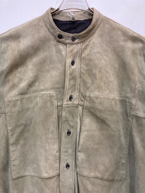 CCU（シーシーユー）CCU (シーシーユー) スタンドカラースエードジャケット カーキ サイズ:2の古着・服飾アイテム