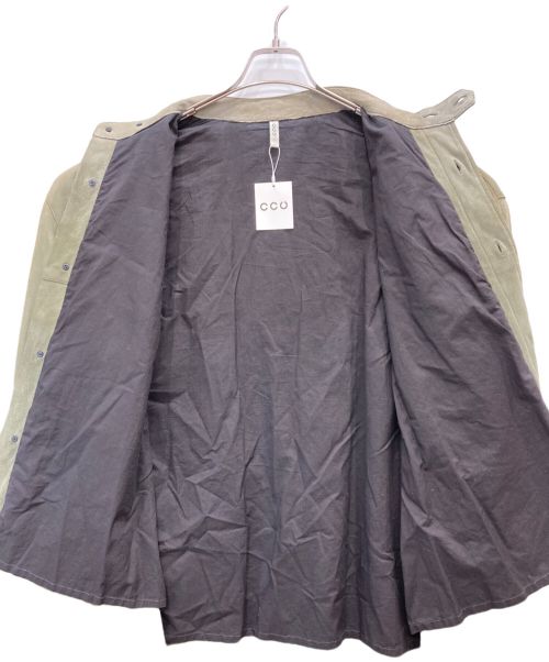CCU（シーシーユー）CCU (シーシーユー) スタンドカラースエードジャケット カーキ サイズ:2の古着・服飾アイテム