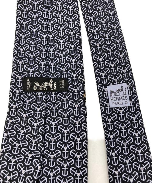 HERMES（エルメス）HERMES (エルメス) シルクネクタイ ネイビー サイズ:FREEの古着・服飾アイテム