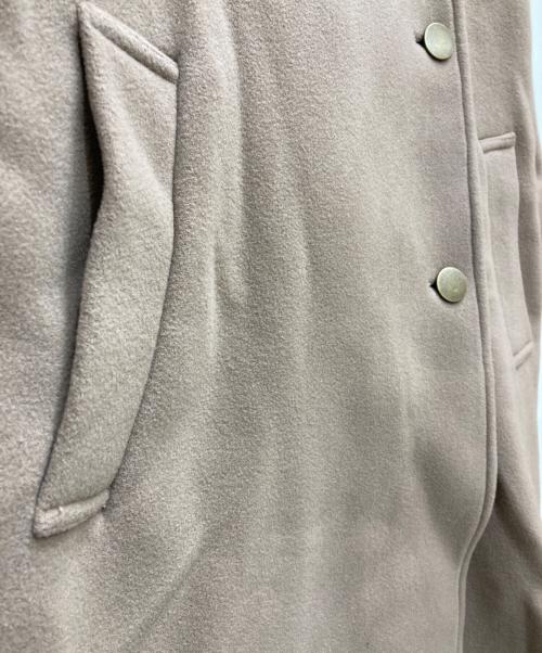 NOISE MAKER（ノイズメーカー）NOISE MAKER (ノイズメーカー) あやめ織２WAYカラーロングコート ピンクベージュ サイズ:36の古着・服飾アイテム