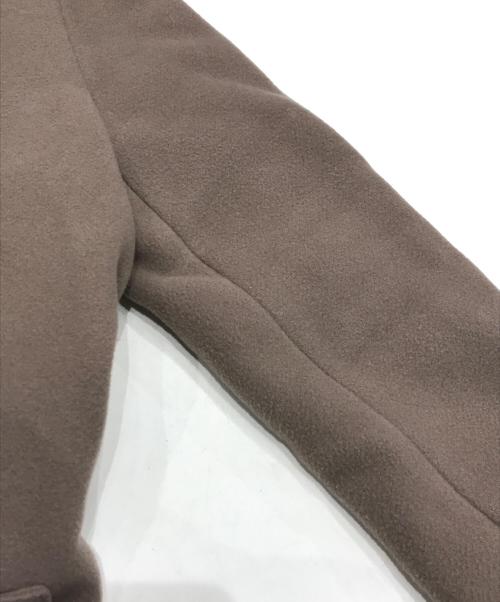 NOISE MAKER（ノイズメーカー）NOISE MAKER (ノイズメーカー) あやめ織２WAYカラーロングコート ピンクベージュ サイズ:36の古着・服飾アイテム