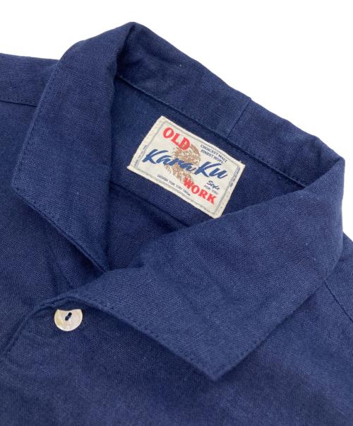 karaku（カラク）karaku (カラク) 半袖シャツ ネイビー サイズ:Ｍの古着・服飾アイテム
