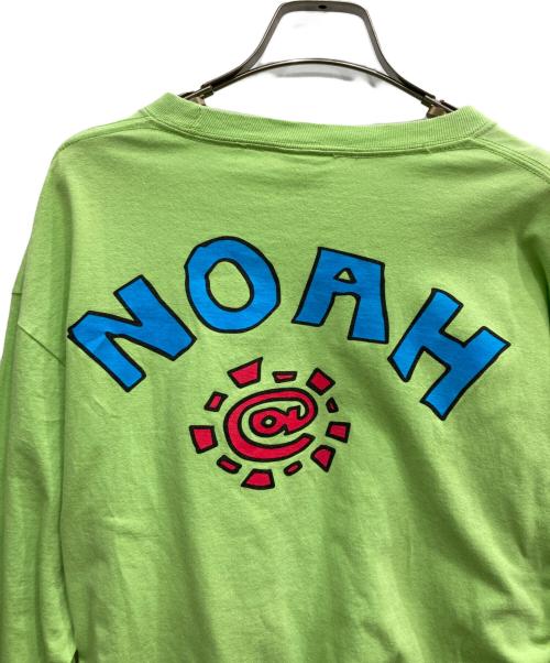 Noah（ノア）Noah (ノア) プリントカットソー 黄緑 サイズ:Lの古着・服飾アイテム