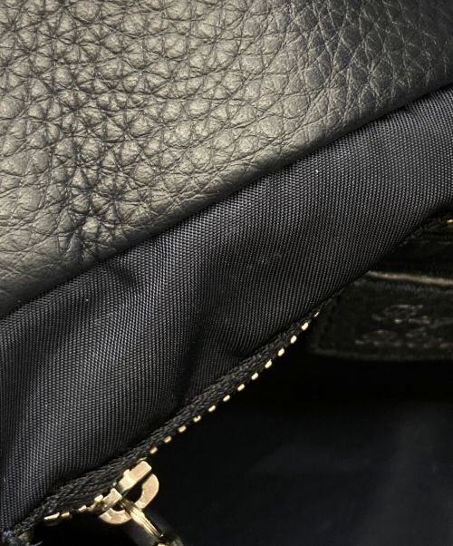 Felisi（フェリージ）Felisi (フェリージ) シュリンクレザートートバッグ ブラックの古着・服飾アイテム